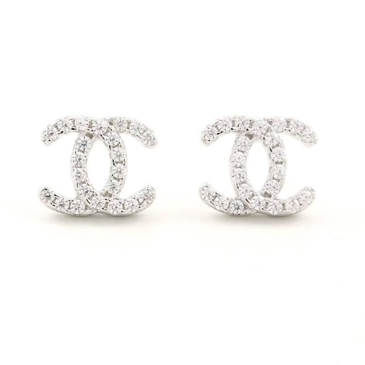 Silver Double Horseshoe Earrings