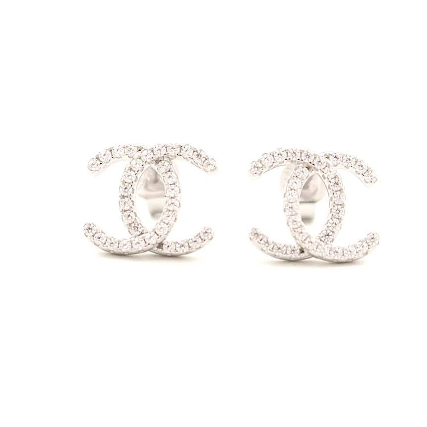Silver Double Horseshoe Earrings