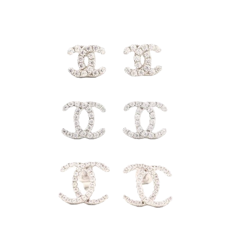 Silver Double Horseshoe Earrings