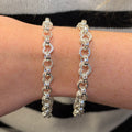 Solid Silver Love Heart Belcher Bracelet