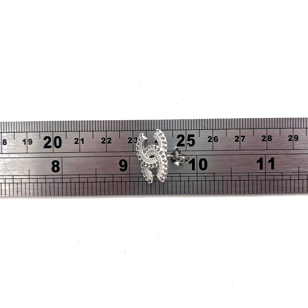 Large Curb Double Horse Shoe Studs