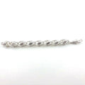 Large Solid Silver Tulip Bracelet